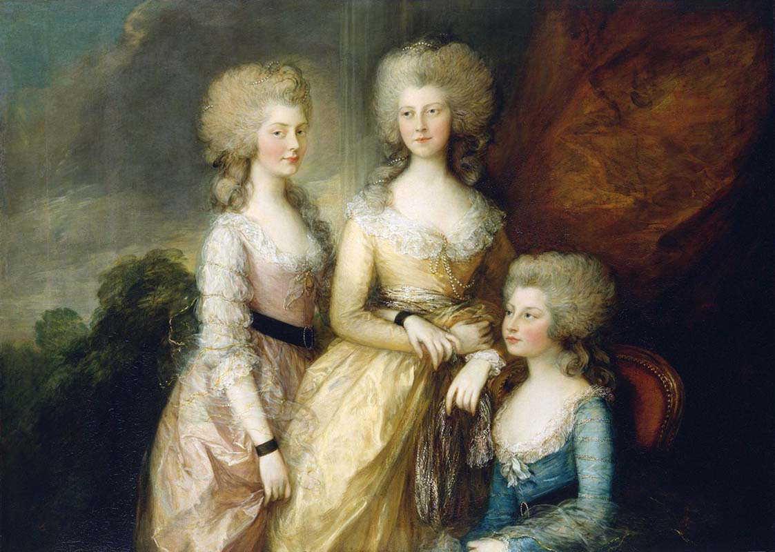 The Three Eldest Princesses-Charlotte-Princess Royal-Augusta and Elizabeth